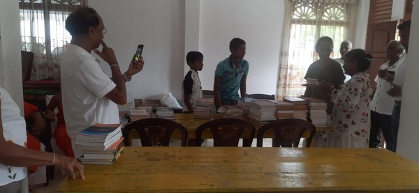 A donation of books for the library 2