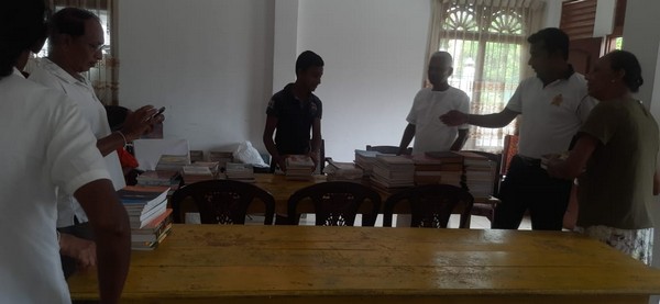A donation of books for the library 3