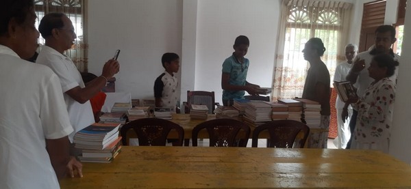 A donation of books for the library 4