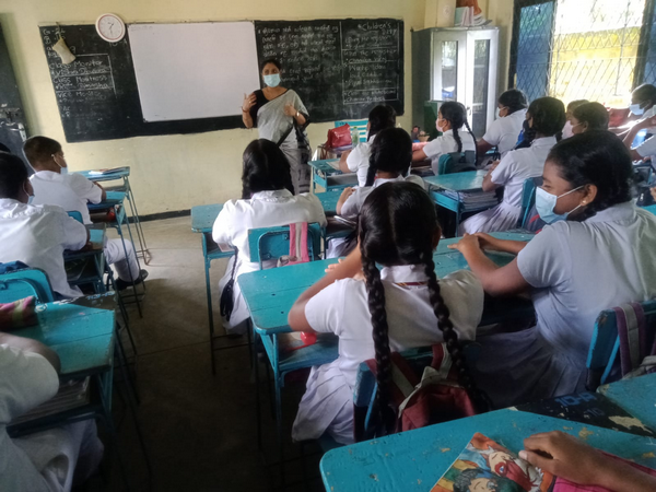 An awareness program about skill-based drug prevention and physical and mental changes for the students of Homagama Panagoda Parakrama Vidyalaya.