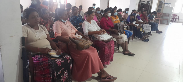 Providing pahanthira production equipment for low-income house-headed female families / Homagama
