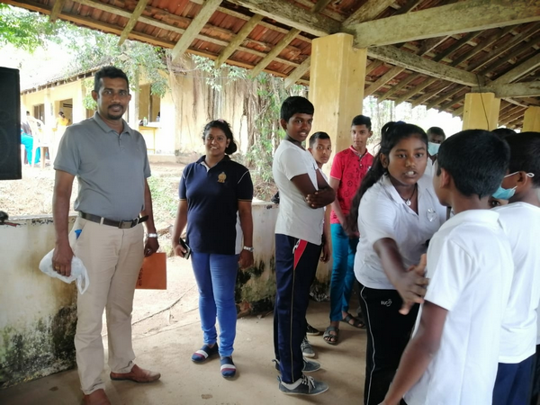 A "One Day Leadership Training Camp" at Homagama Navalamulla Village in celebration of World Children's Day (2022-10-01)
