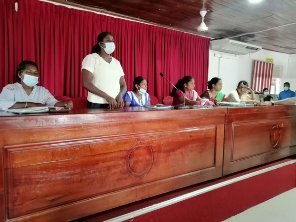 Conducting Homagama Samurdhi divisional organization meeting (2022-10-10)