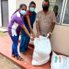 A donation of rice for elderly and disabled homes in Homagama