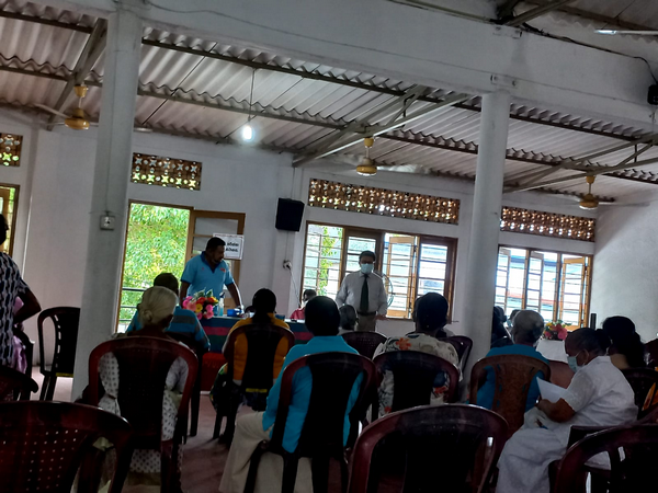 An eye and medical clinic for Homagama senior citizens
