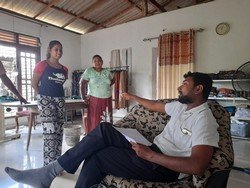 A business follow-up field inspection at Homagama