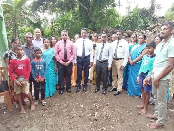 Laying the foundation stone of two "Jaya Vimana" houses in Homagama (2023-10-20)